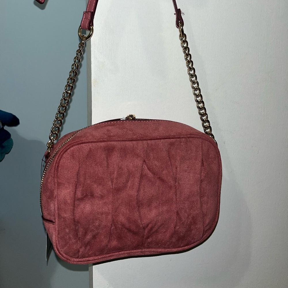 INC Clementinee Plisse women's small crossbody bag - MAUVE